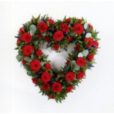 Purple & Red Open Heart