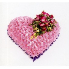 Pink Massed Solid Heart Pink Massed Solid Heart
